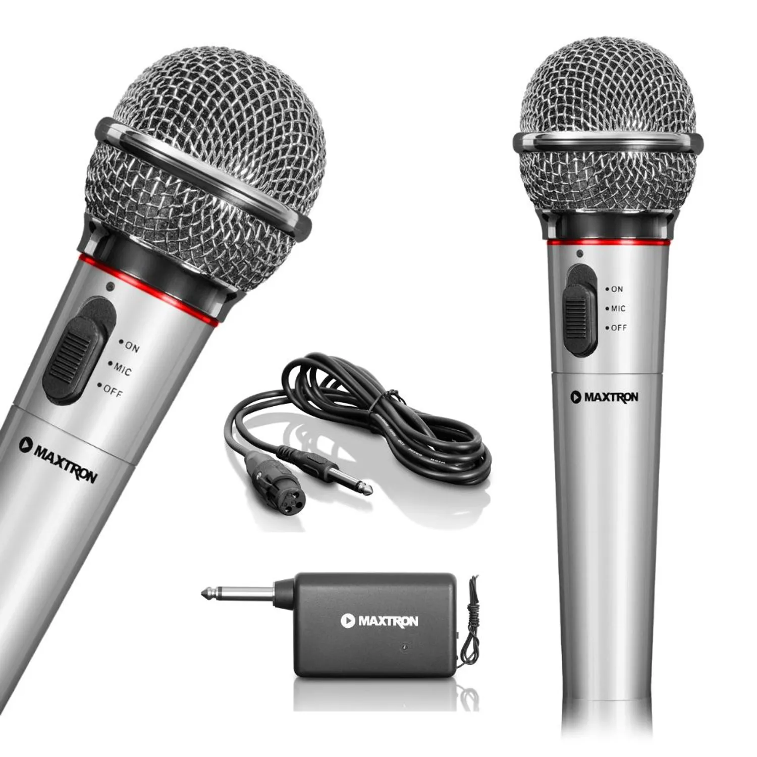 MAXTRON Wireless Handheld Microphone – Clear Sound & Easy Setup