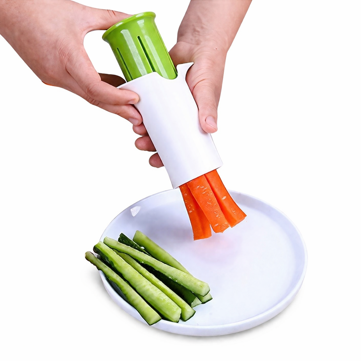 Vegetable Cutter Stick Maker – Carrot & Cucumber Slicer Tool